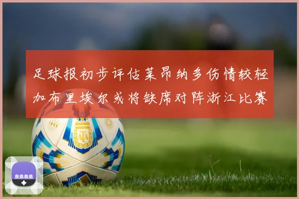 足球报初步评估莱昂纳多伤情较轻加布里埃尔或将缺席对阵浙江比赛