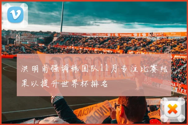 洪明甫强调韩国队11月专注比赛结果以提升世界杯排名